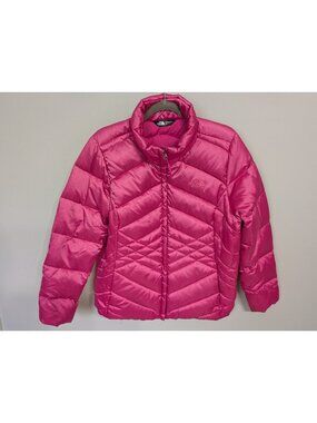 Women's Hot Pink The North Face 550 Goose Down Fill Puffer Aconcagua Jacket XL